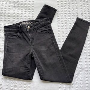 American Eagle Outfitters Women's Black Skinny Jeans • Size 0